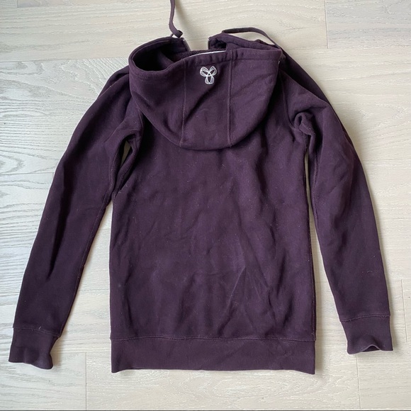 TNA Long Dark Purple Zipped Jacket Hoodie in Small - Picture 2 of 8